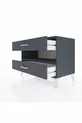 Hyperion Dressoir Met Eén Plank En 2 Lades Antraciet-Antraciet