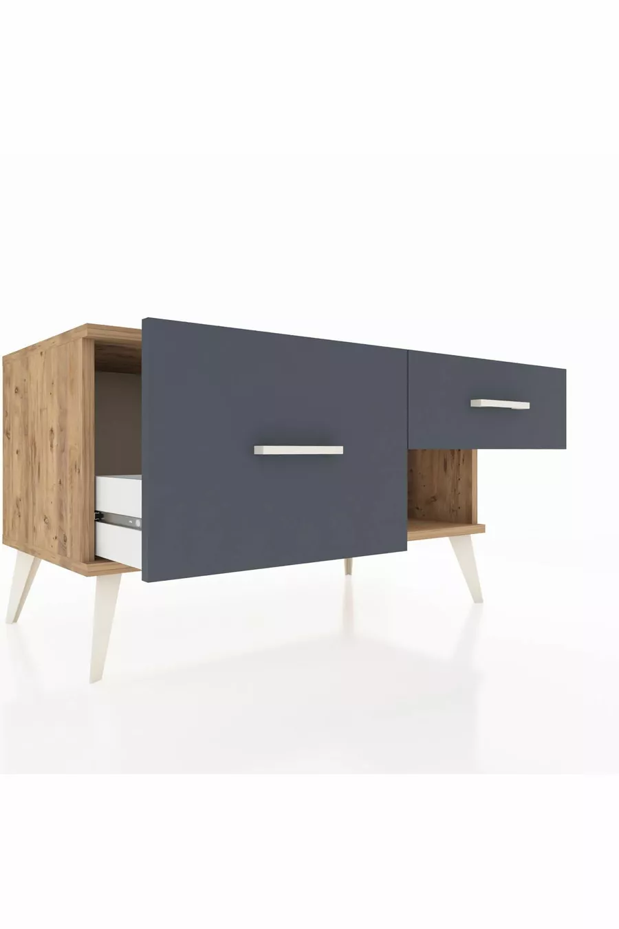 Commode Hyperion 2 tiroirs Pin-Pin/Anthracite