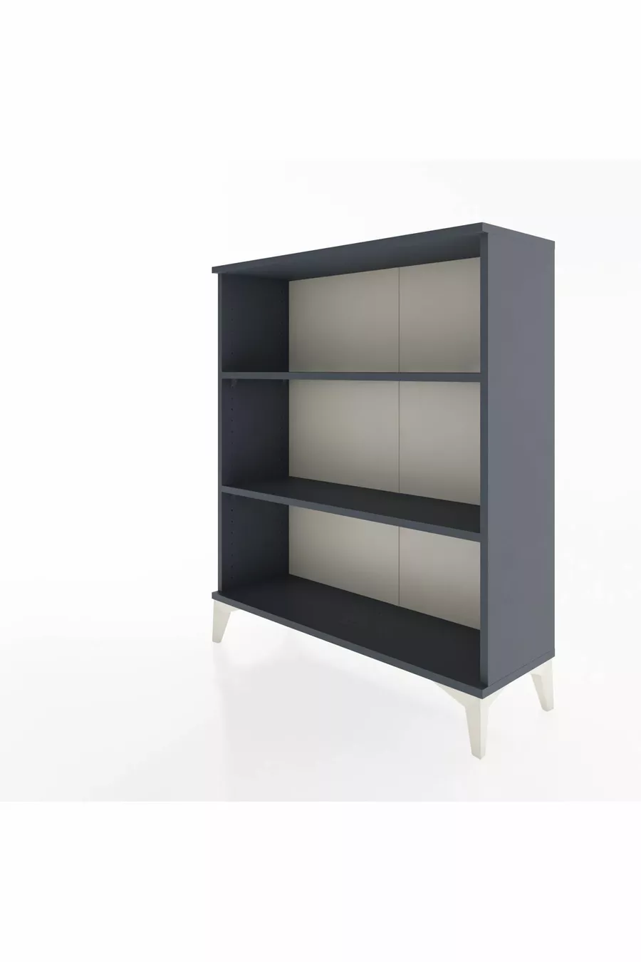 Commode Arges 2 étagères Anthracite-Anthracite