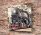 Peinture sur verre de train