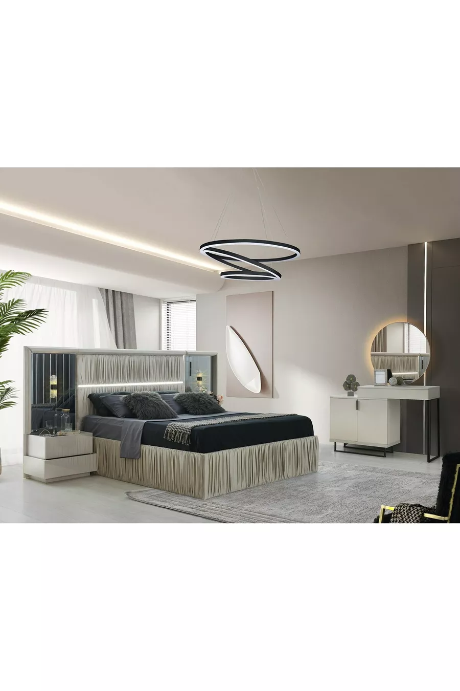 Camera da letto ADEN con base in MDF