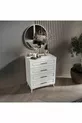 Camera da letto completa in MDF bianco Gözde 6 ante con montaggio gratuito