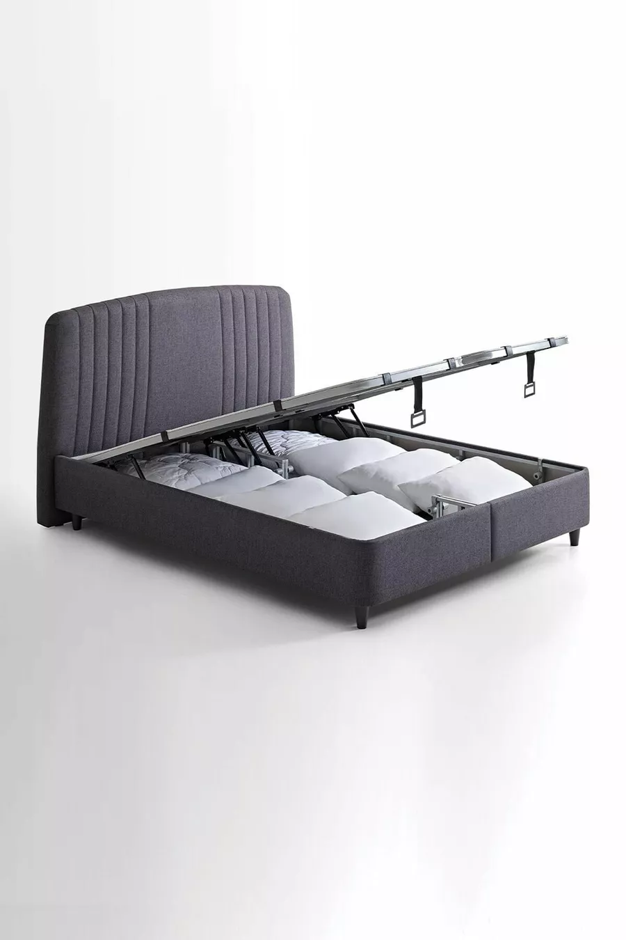 Canto Baza, Testata Silver Matrimoniale Set da 2 - Antracite,