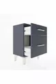 Arges Commode 2 Drawer Anthracite-Anthracite