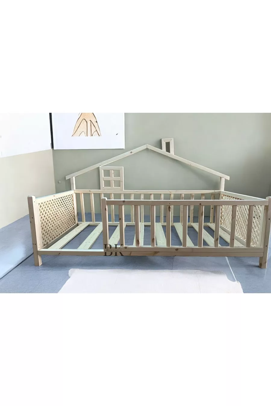 Lit Montessori Deluxe en bois naturel pour bébés et enfants