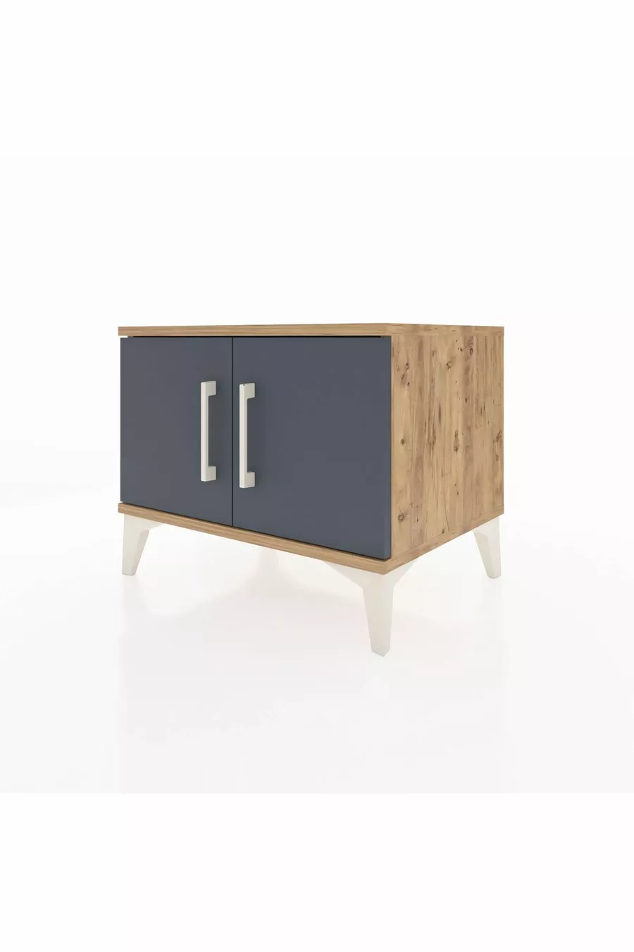 Commode Hyperion avec une étagère et 2 portes, Pin-Anthracite