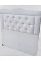 Titre DK Modèle Simple 'lik Tissu Blanc Plume de Poney Fait Main
