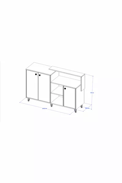 Siena Dresser / Console - 4 Doors
