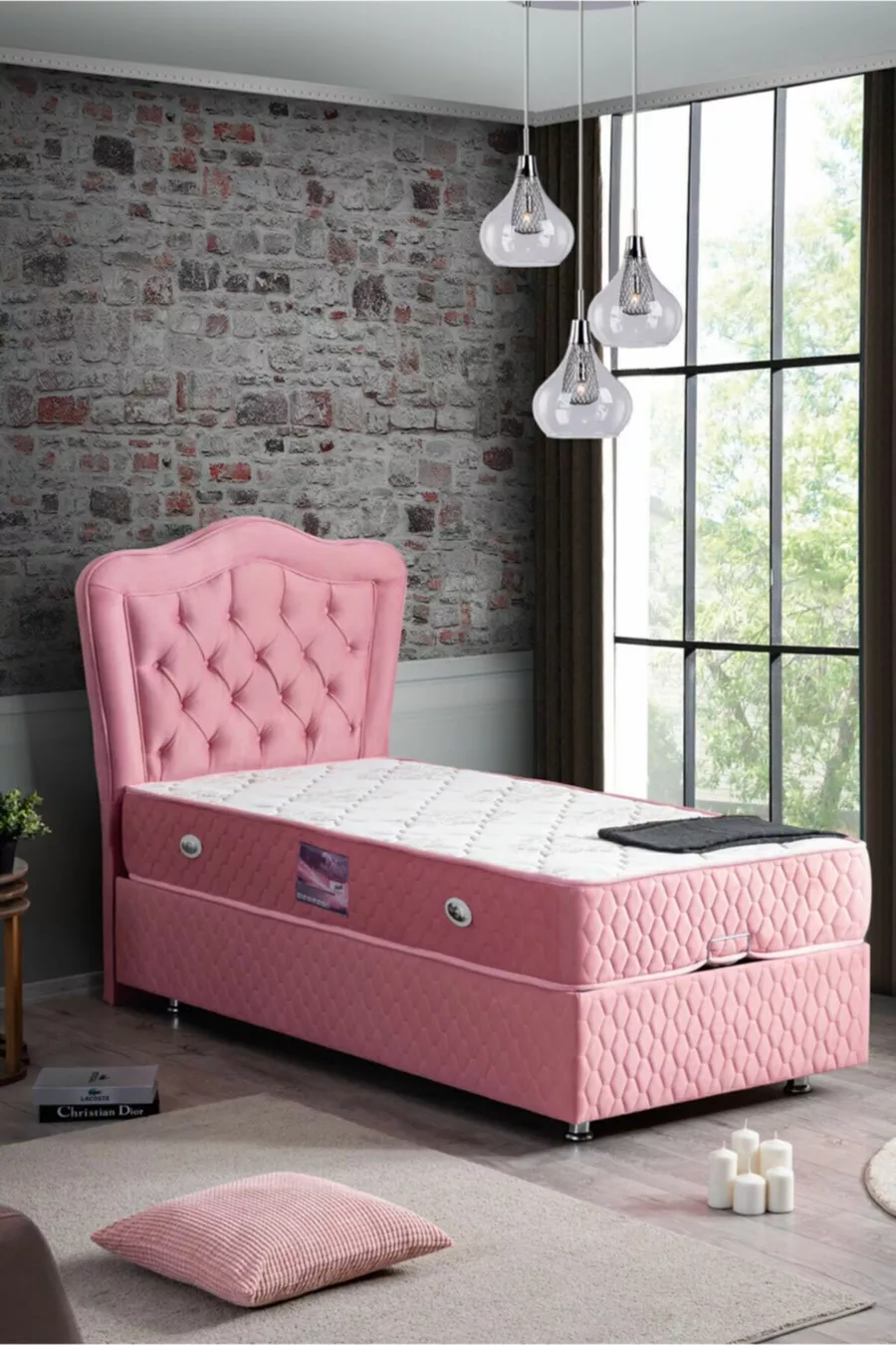 Set di Letto Ortopedico Deluxe Camelli New Baza, Rosa