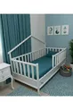 Lit Montessori pour bébé et enfant en bois naturel blanc