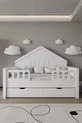 % MDF-Material Kinder-Montessori-Bett mit Nestchen, Weiß