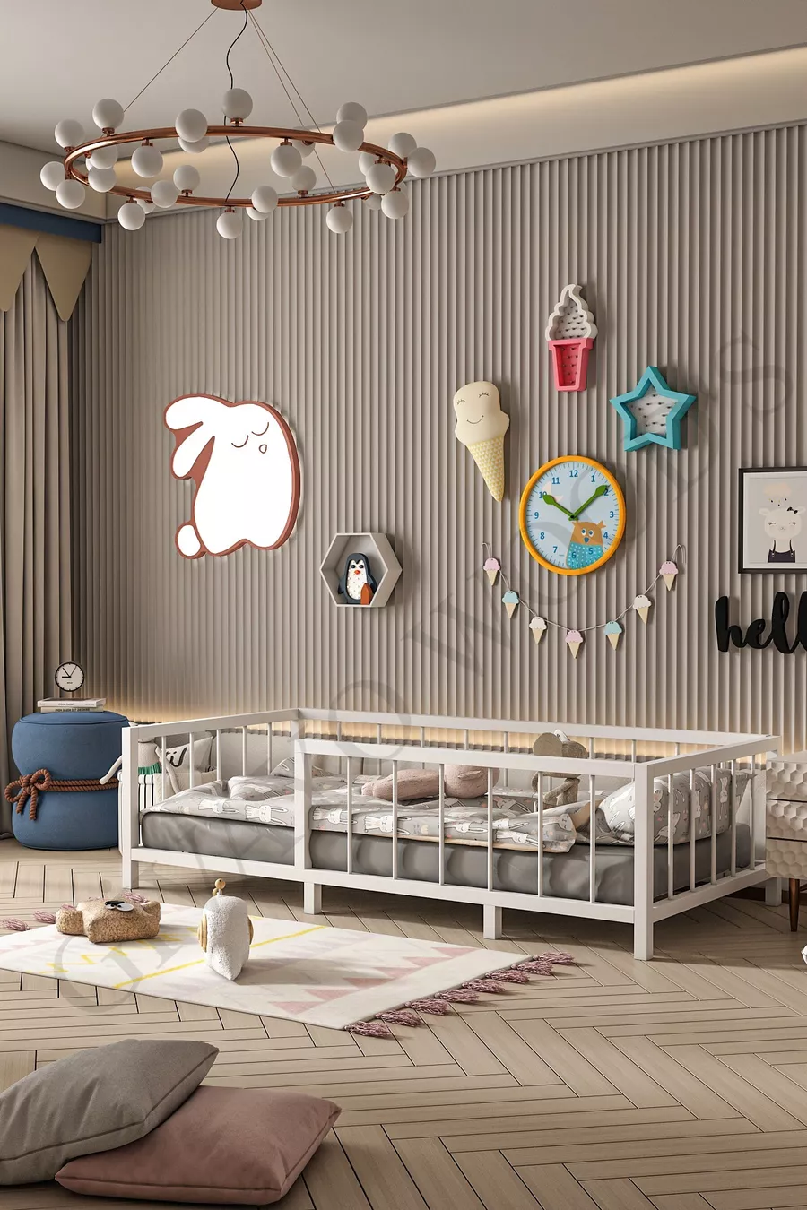 Lit Montessori MDF pour bébé et enfant Thorin