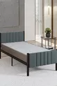 Lit en métal Lotus couleur anthracite, options de taille