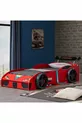 Bed op wielen, Speedy bed met opberglade en windscherm op wielen - Rood