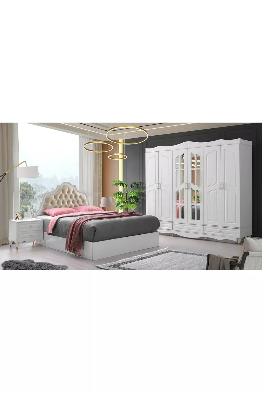 ENSEMBLE DE CHAMBRE À COUCHER FIRAT MDF
