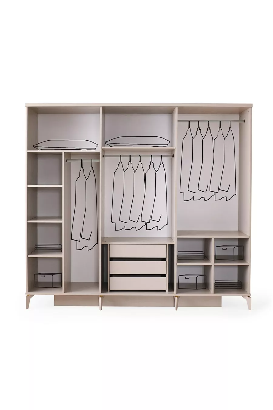 ENSEMBLE DE CHAMBRE À COUCHER BERLIN MDF