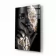 Peinture sur verre de femme