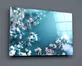 Peinture sur verre de fleurs de printemps