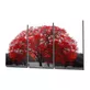 Peinture sur Verre Méga Arbre Rouge