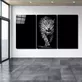 Léopard dans le Peinture Mega en Verre Sombre
