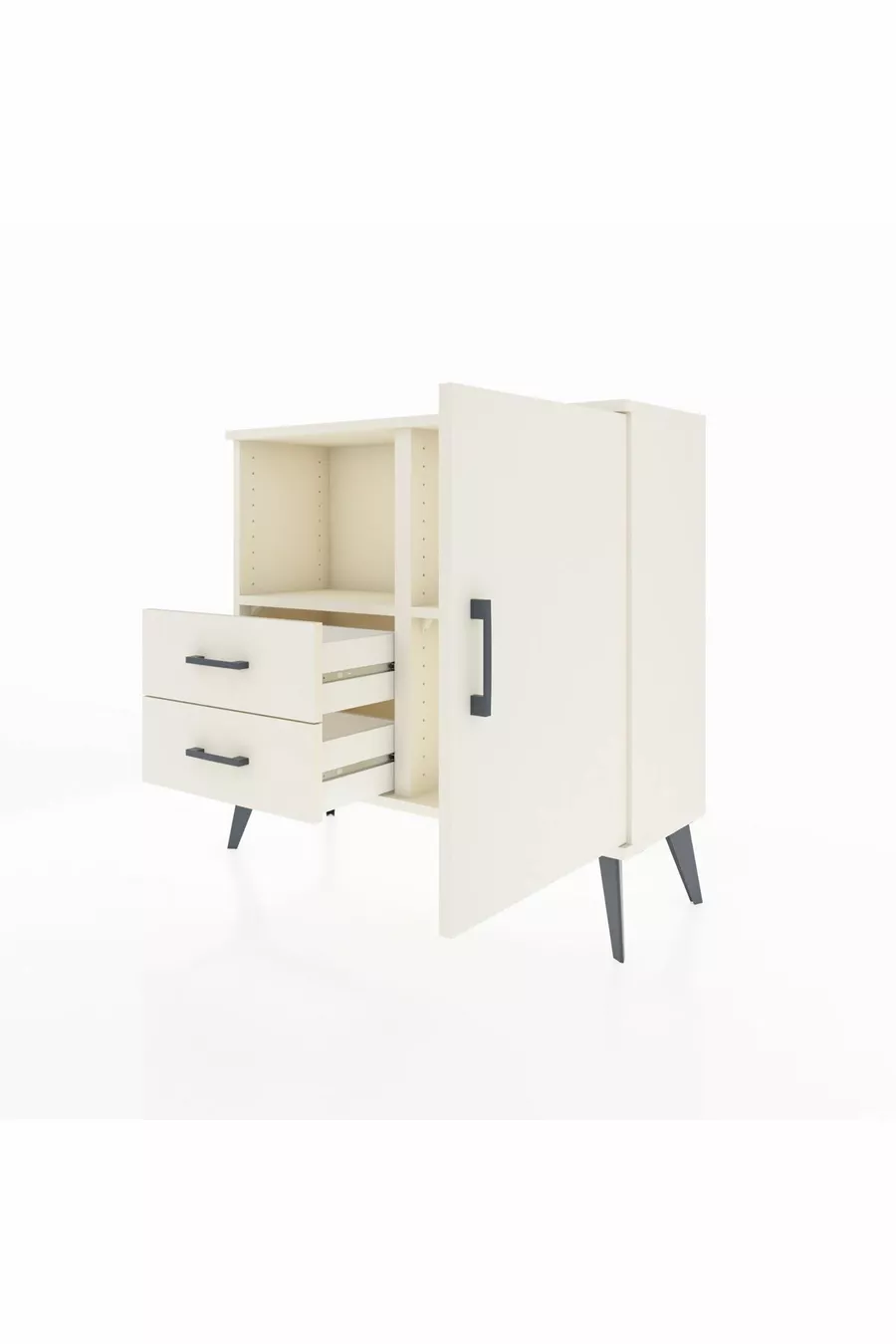Arges Dressoir 2 Planken 2 Laden 1 Deur Agaat-Agaat