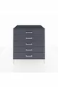Commode Kronos 5 tiroirs Anthracite-Anthracite