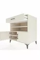 Commode Kronos avec 3 étagères, 1 tiroir et 2 portes, Pierre de Lune-Pier de Lune