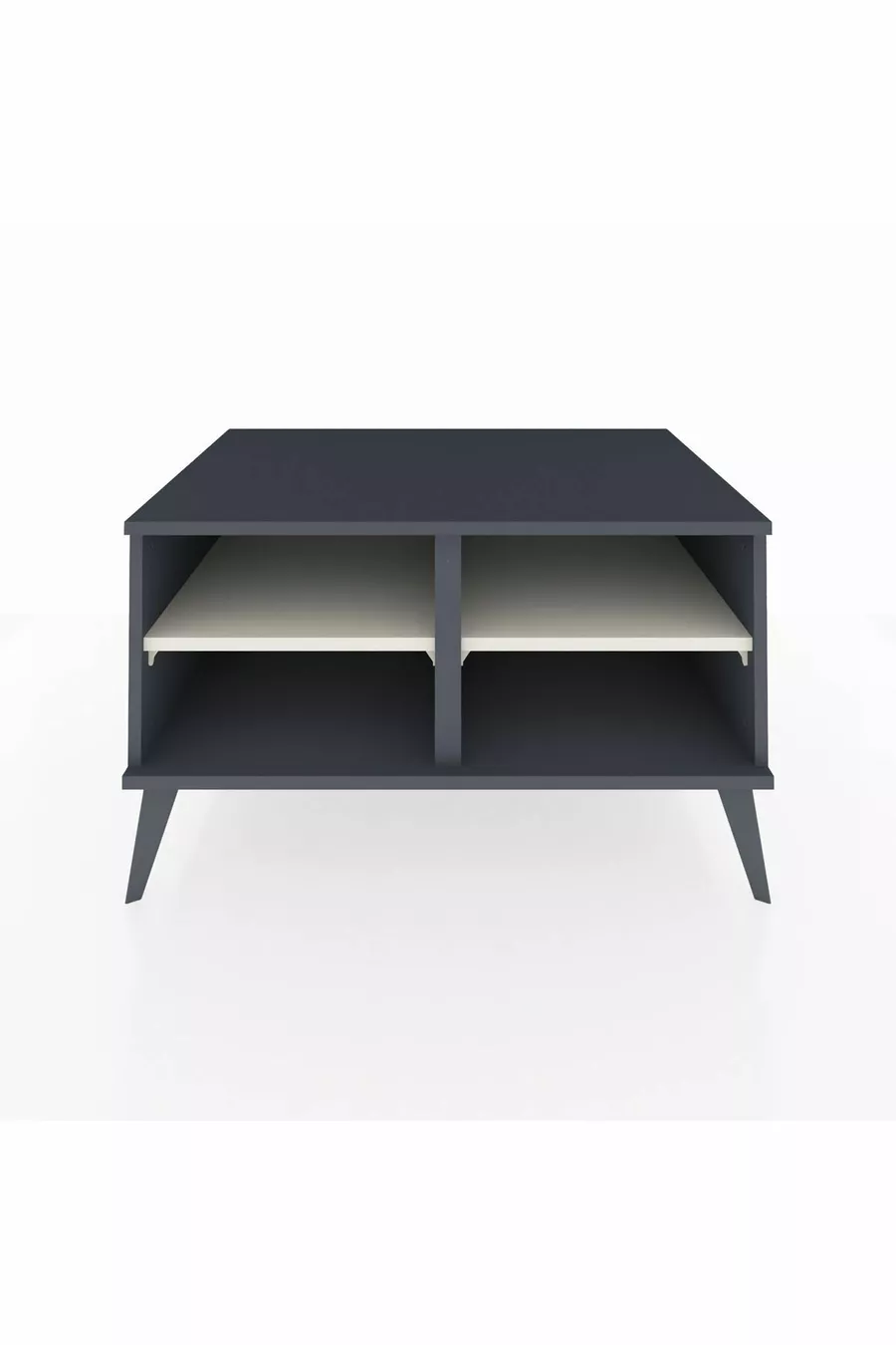 Commode Kronos 2 étagères Anthracite-Anthracite/Pierre de lune
