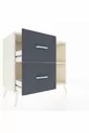 Hyperion Dressoir Enkele Plank 2 Lade Maansteen-Maansteen/Antraciet
