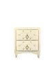Ruby Gold Nightstand, 2 Drawers