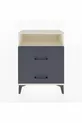 Comodino Arges con 1 ripiano e 2 cassetti Atesino-Antracite
