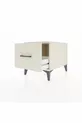 Kronos Nightstand Single Drawer Moonstone-Moonstone