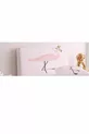 Housse de tête de lit Flamant rose avec couronne