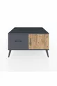 Commode Kronos avec une étagère, un tiroir et une porte, Anthracite-Sapin/Anthracite