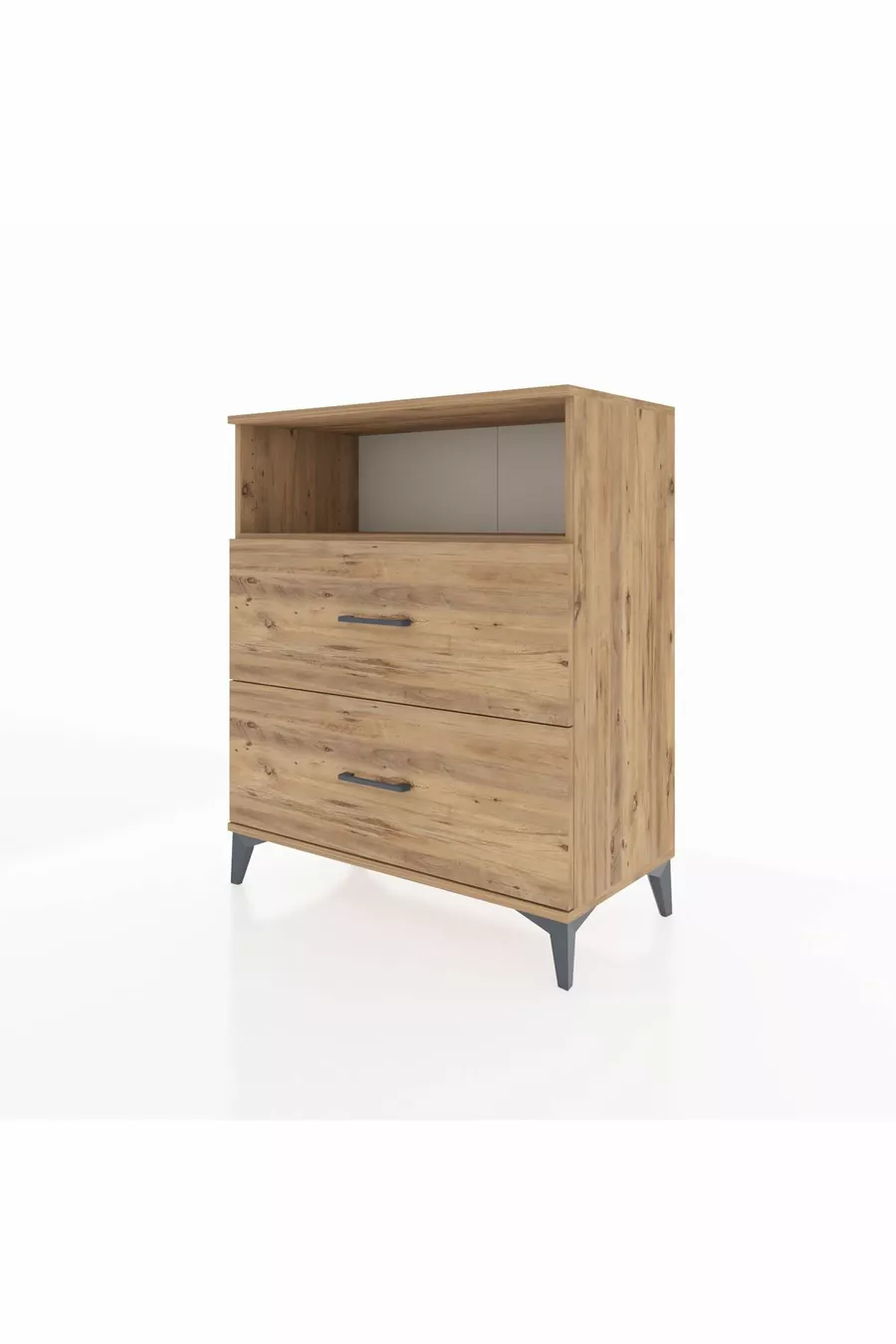 Hyperion Dresser Single Shelf 2-Drawer Pine-Pine
