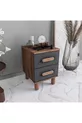 Table de chevet Otto 2 tiroirs % MDF