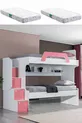 Stapelbed, Inci 2-persoons Stapelbed - Roze 2 Comfort Matrassen