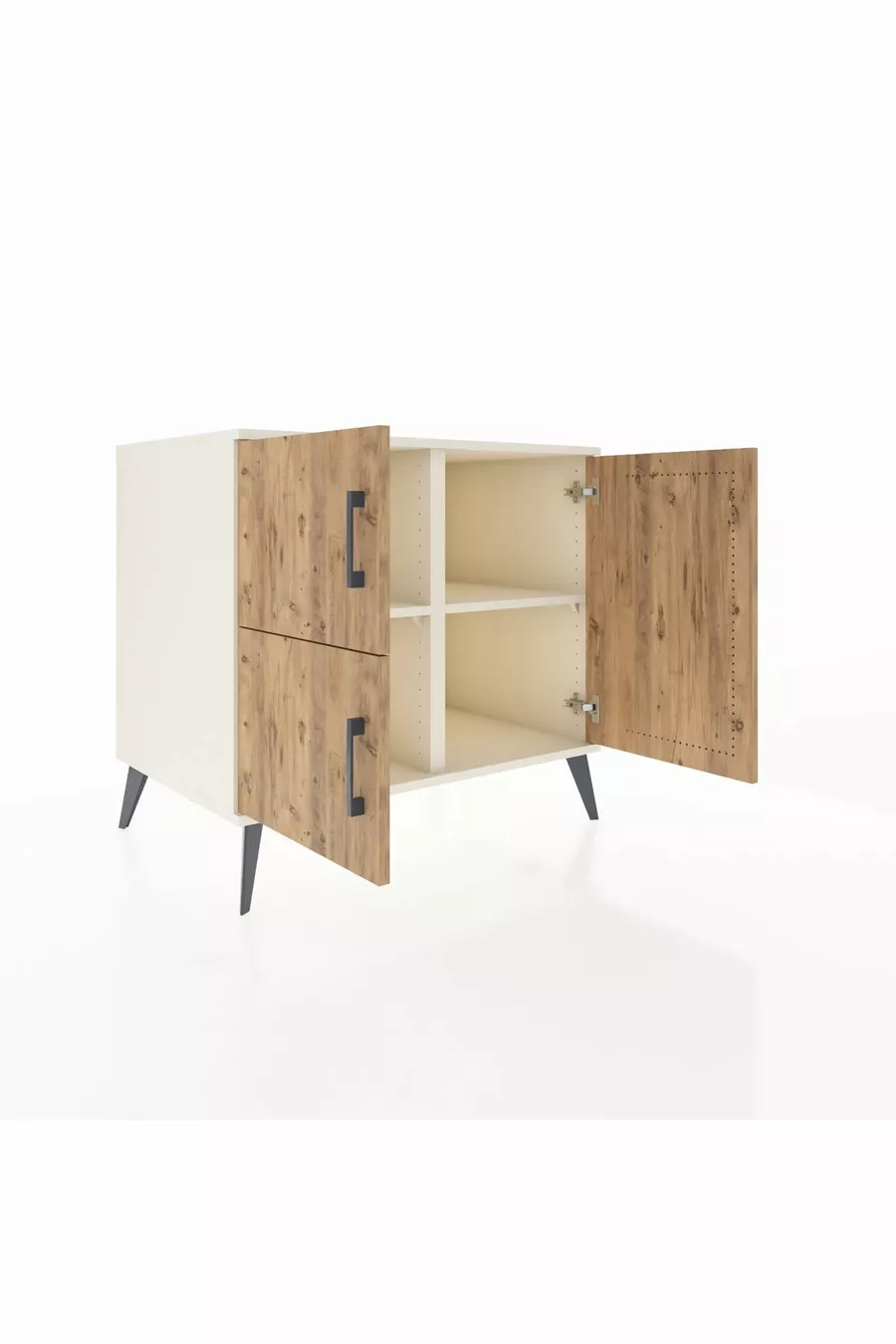 Kronos Dressoir 2 Planken 3 Deuren Opaaldennen/Opaal