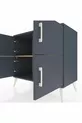 Commode Hyperion 2 étagères 4 portes Anthracite-Anthracite/Sapin
