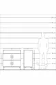 Kronos Dresser 4 Shelves 4 Doors Anthracite-Sandstone