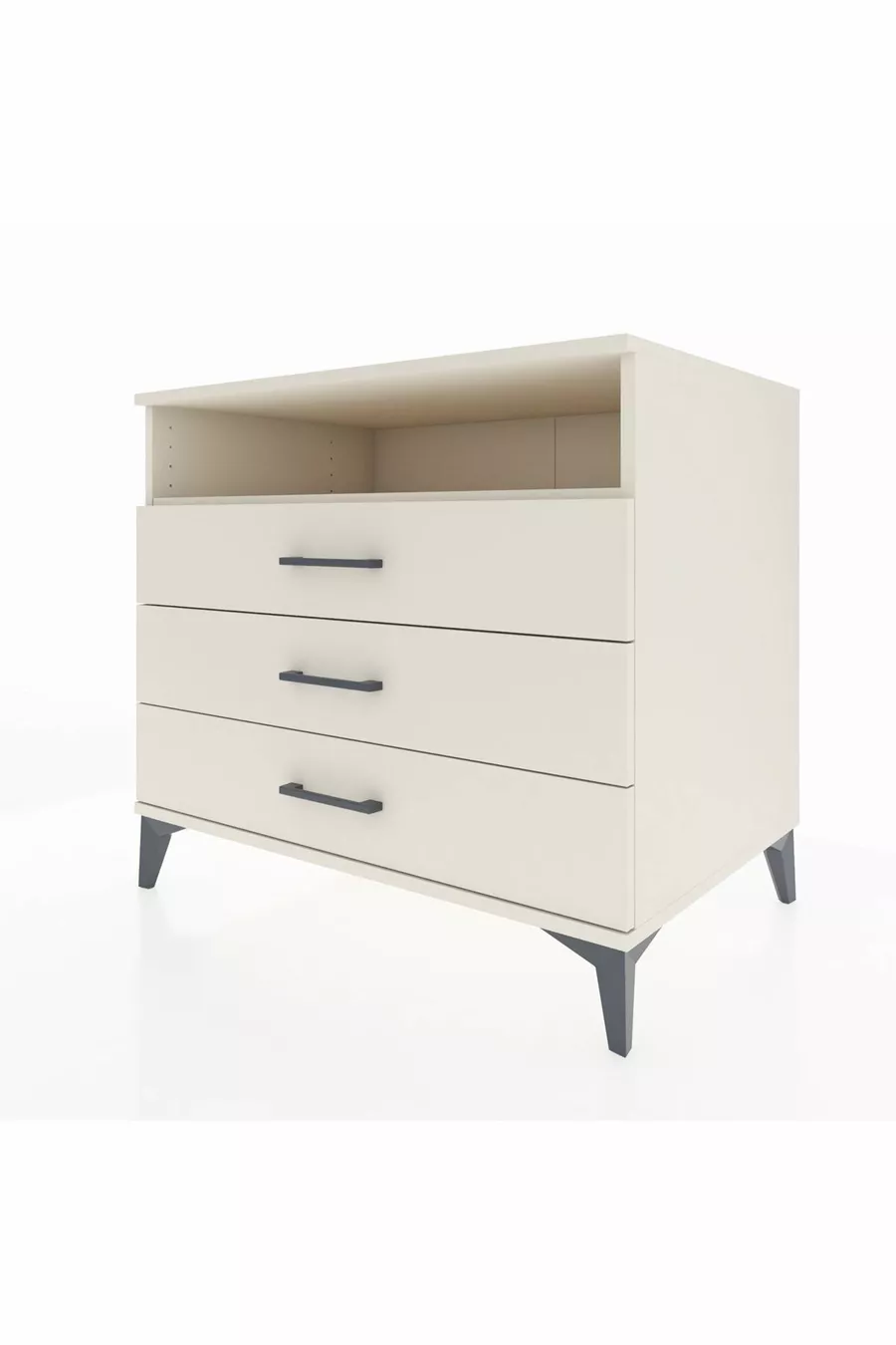 Kronos Dressoir Enkel Rek 3 Laden Zandsteen-Zandsteen