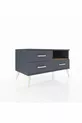 Commode Hyperion à une étagère et 3 tiroirs Anthracite-Sapin/Anthracite