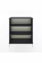 Commode Arges 2 étagères Anthracite-Anthracite