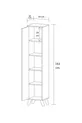 Wit Kast met Meerdere Functies en Planken
