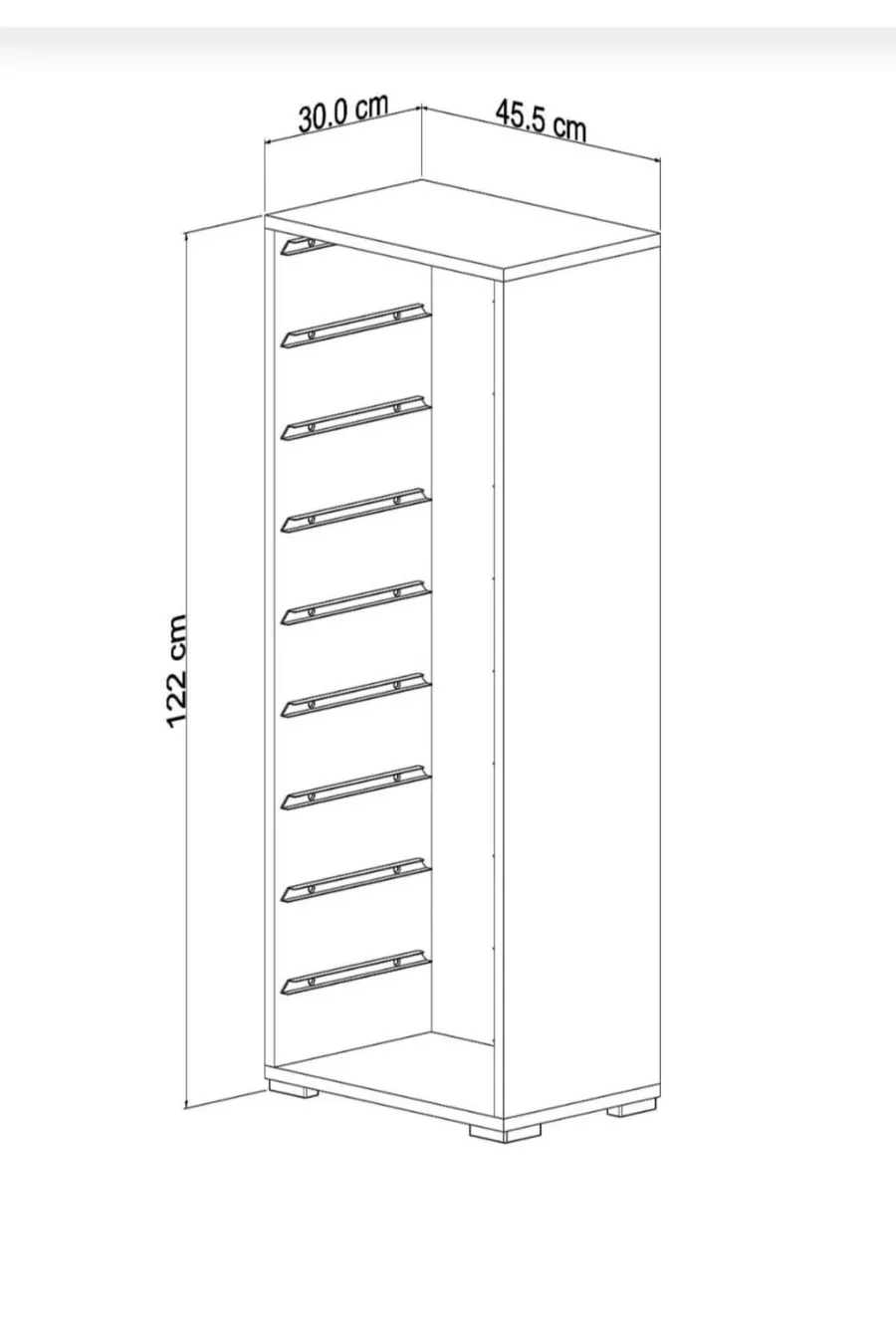 White 8-Basket Multipurpose Cabinet, Kitchen Cabinet, Children's Toy Cabinet, Toy Organizer