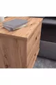 Milas Holz Nachttisch mit Beinen aus Atlantik-Kiefer