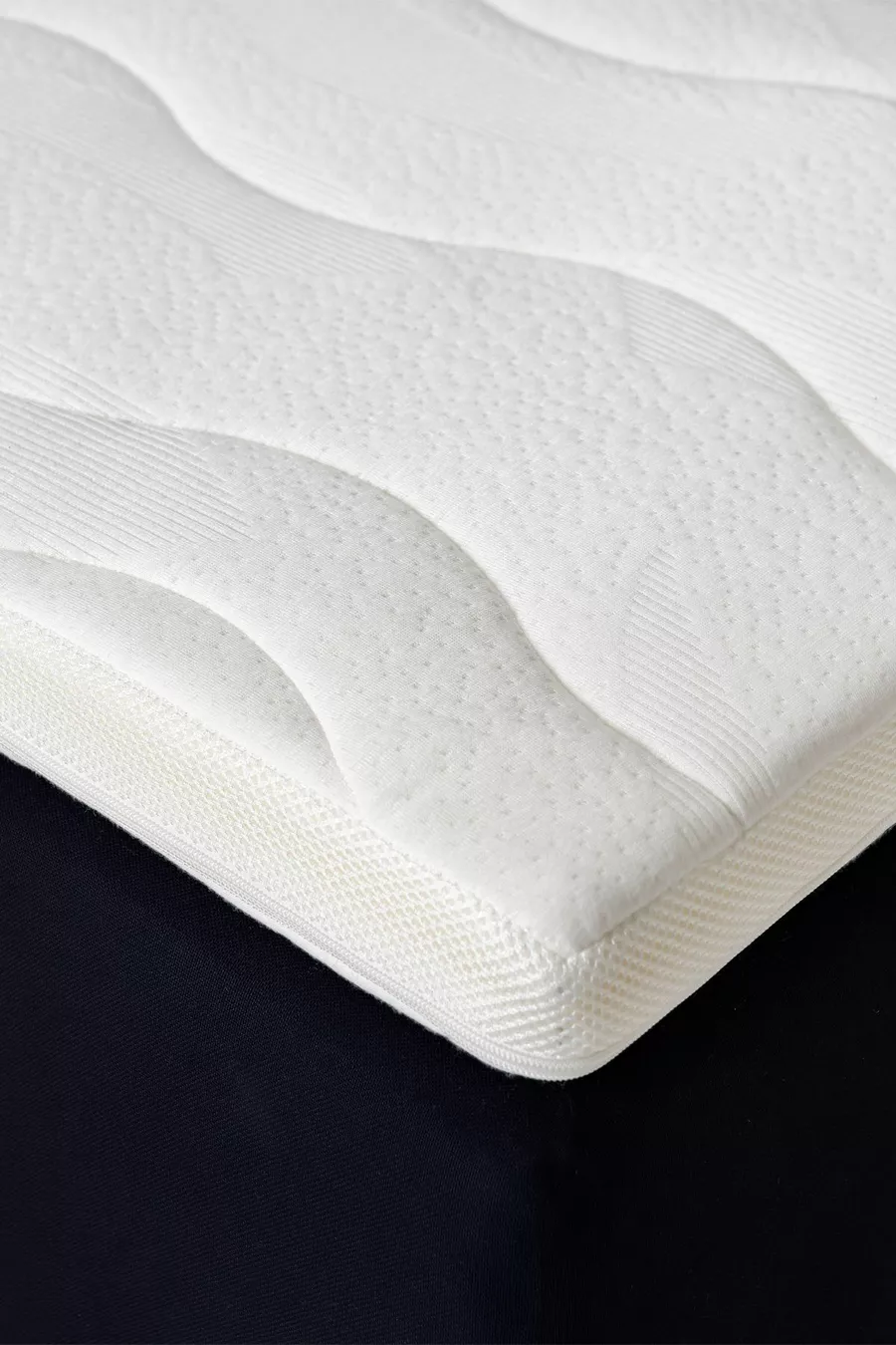 Topper 2.1 - Coussin de lit en viscoélastique - Mousse à mémoire douce à 100% viscoélastique - Housse lavable avec fermeture éclair