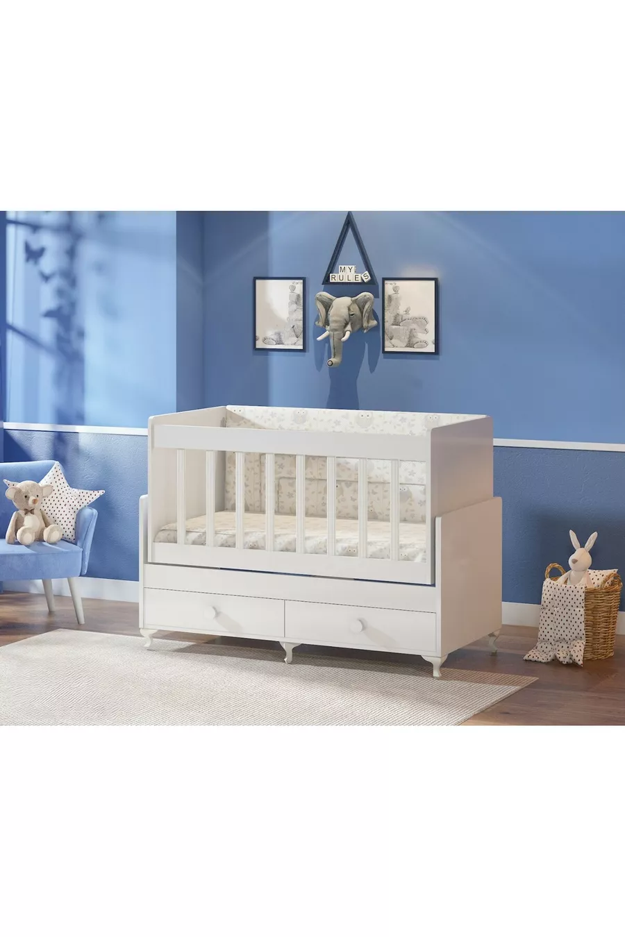 Side of Mom, Crib with Drawer, Rocking Cradle X