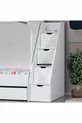 Lits superposés, Lit superposé avec tiroirs Kardem - Blanc + 2 matelas Comfort