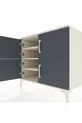 Commode Kronos 3 étagères 4 portes Pierre de Lune-Anthracite